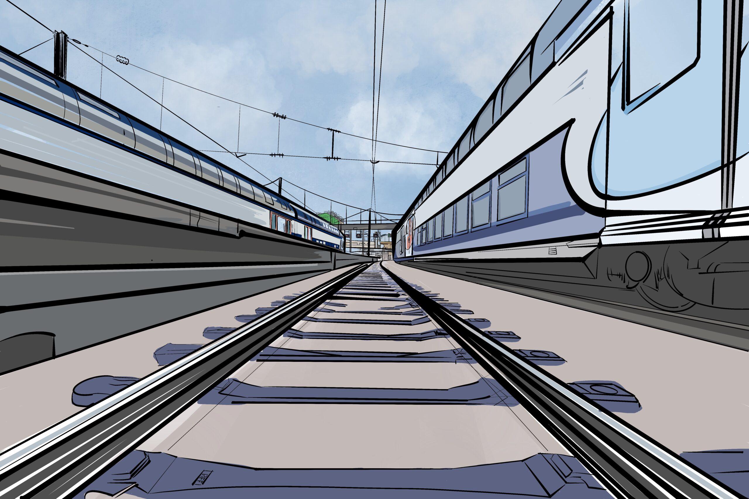 Vanishing Point Perspective, Procreate, Traditional