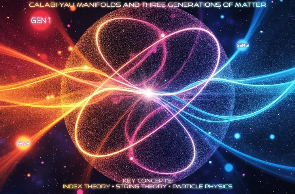 Unveiling the Mystery of Three Generations of Matter/ Analyzing the Role of a Six-Index Calabi-Yau