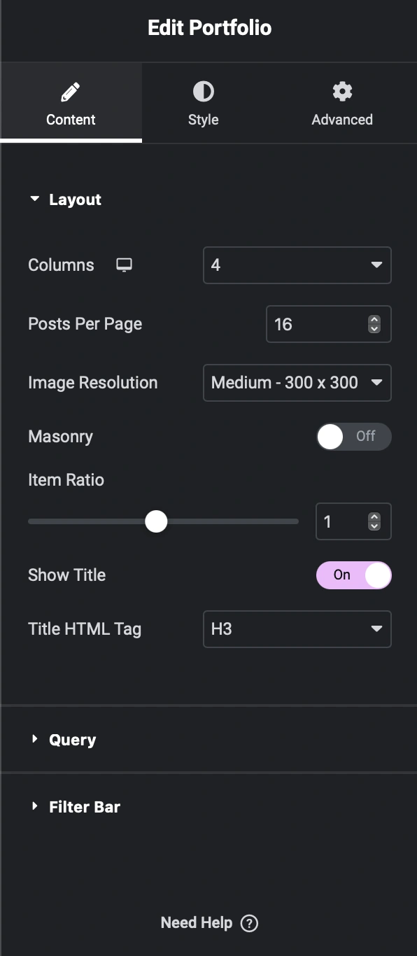 Document plugin settings page showcasing customization options.