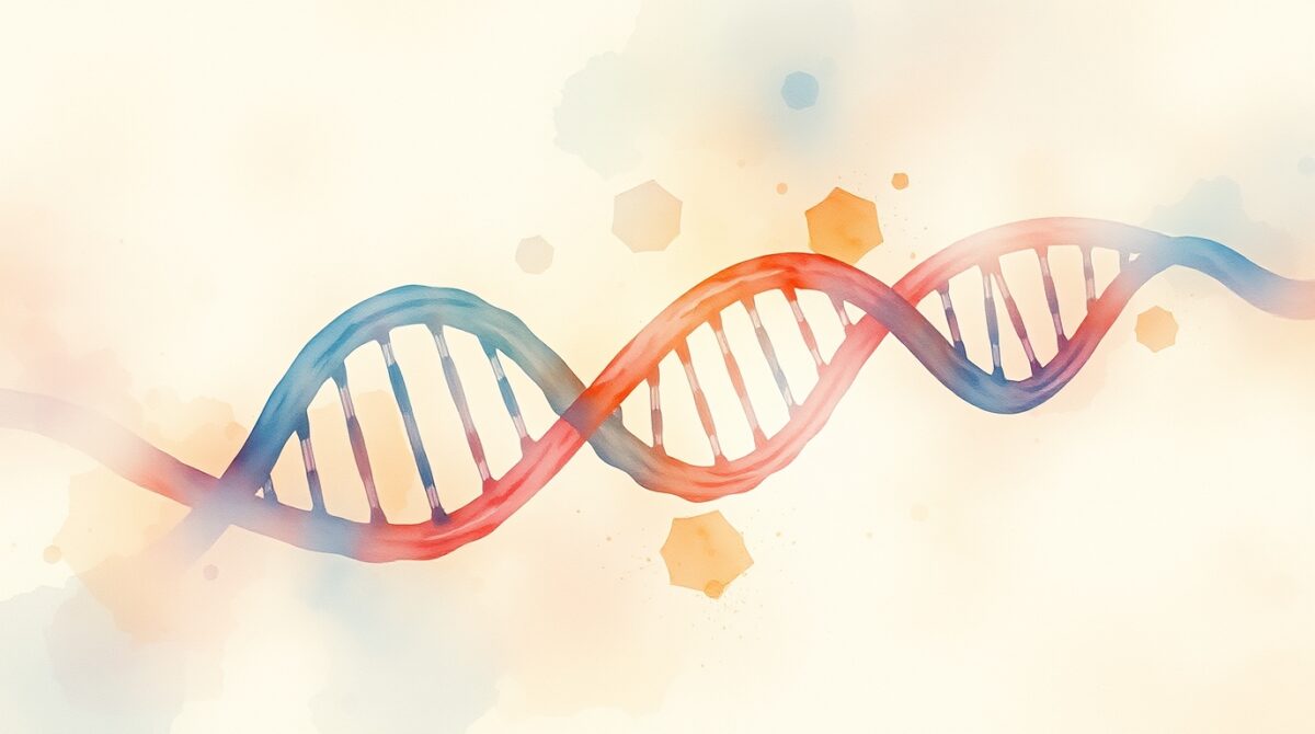 Abstract DNA helices stabilizing quantum states with biophoton networks and cellular quantum effects.